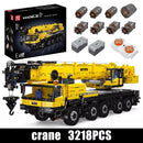 Mould King 17073 17074 Technical Car Toys The Remote Control LTM 1110 Crane Building Block Assembly Truck Brick Set Kids Gift