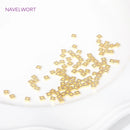 Wholesale 18K Gold Plated Brass Flat Square Spacer Beads Separators For Jewelry Making DIY Bracelets Necklace Beading Supplies