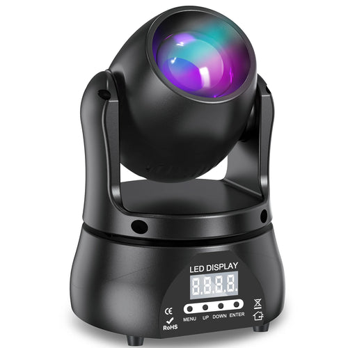 U'King 40W Beam Moving Head Light DMX512 RGBW Stage Light for DJ Concert Party Wedding Nightclub Professional Effect Lighting