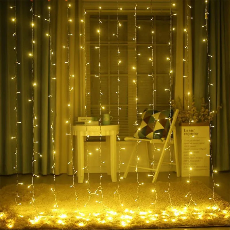 Outdoor LED Icicle String Fairy Lights Christmas Decorations for Garden Home decor Wedding Curtain Street Lights 6x3/3x3/3x1m
