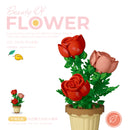 Potted Building Blocks Simulate Succulent Flower Bouquets, Creative Puzzle Block Toys, Eternal Flowers, Home Decoration