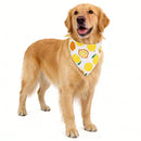 Dog Bandana Fruit Floral Spring Washable Soft Doggy Scarf Kerchief Summer Adjustable for Small Medium Large Dogs Pets
