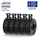 JAYO Easy PA Filament 1.75mm Nylon PA 3D Printer Filament 5Rolls/set Polyamide (PA) 3D Printing Filament Fit Most FDM Printer