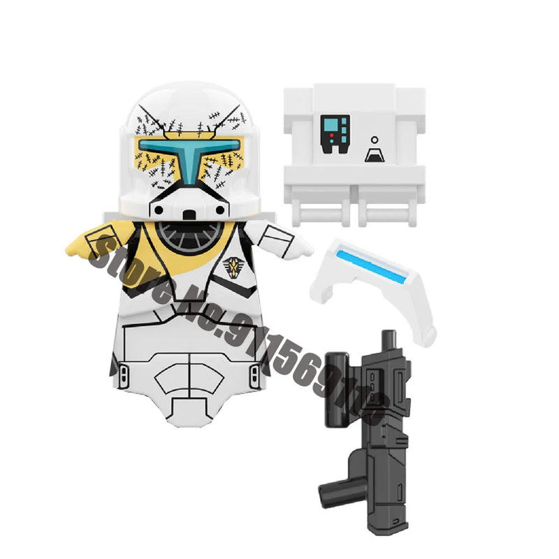 ARC Clone Troopers Building Blocks LUKE Skywalker Mandalorians Boba Fett Palpatine Yoda R2D2 Bricks Action Figures Toys