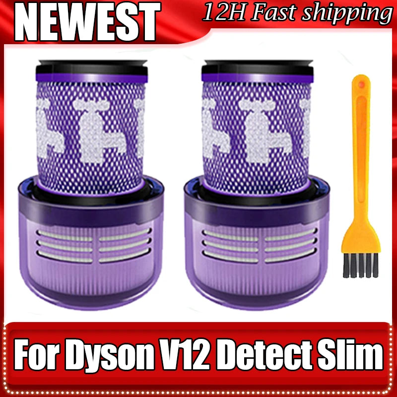 Replacement Reusable and Washable Hepa Filter For Dyson V12 Detect Slim Vacuum Cleaner Sweeper Parts Cleaning Tool 971517-01