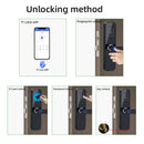 Aus Brasilien RAYKUBE F005 IP65 Wasserdichtes TT Lock Elektronisches Smart Türschloss mit Fingerabdruck/Karte/Passwort/APP Entriegelung