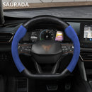 The Grip Overhaul | 38cm Perforated Leather Car Steering Wheel Cover