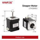 HANPOSE Nema17 stepper motor, torque 78 oz-in (52 N-cm), current 1.8 A. Models 17HS8401 17HS 2408 17HS3401S 17HS4401S 17HS6401S