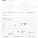 BYKSKI  G1/4'' Thread 90 Degree Fitting Adapter Water Cooling Adaptors