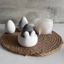 Easter Bunny Candle Cup Silicone Mold DIY Gypsum Cement Storage Egg Bowl Decoration Desktop Ornament Resin Mold Home Handicrafts