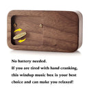 The Anastasia | Handcrafted Walnut Wooden Music Box Ring Holder