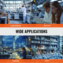 SucceBuy Lab Stand Support Laboratory Retort 2 Sets Steel Lab Stand 23.6" Rod Includes Flask Clamps Burette Clamps&Cross Clamps