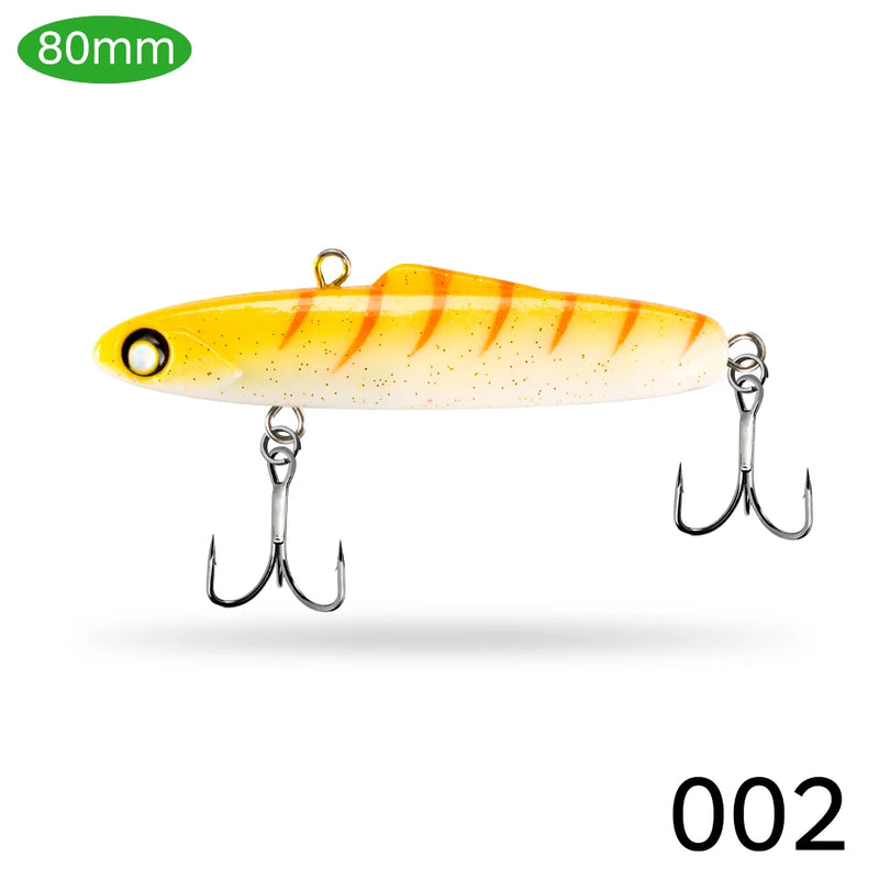 D1 VIB Lures For Winter Fishing 80mm/25g 90mm/30g Silicone Bait Artificial Wobblers Balancer For Pike Bass DT6011 Fishing Tackle