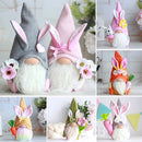 Easter Bunny Gnome And Flower Easter Decoration Ornament Gift Soft and Safe Material Easter Faceless Doll Indoor Ornament