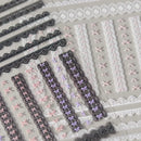 Exquisite Pink Lace Nail Art Stickers 5D Relief Lace Series Nails 3D Decoration Decals DIY Adhesive Manicure Accessories Sticker