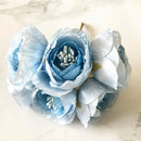 6pcs silk small tea buds roses bouquet artificial flowers for home wedding decoration accessories diy gifts christmas Garlands