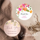 Customized wedding thank-you circular stickers, suitable for occasions such as weddings, birthdays, baptisms, and anniversaries.