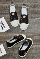 The 'Canvas' Leather Vulcanized Slip-On