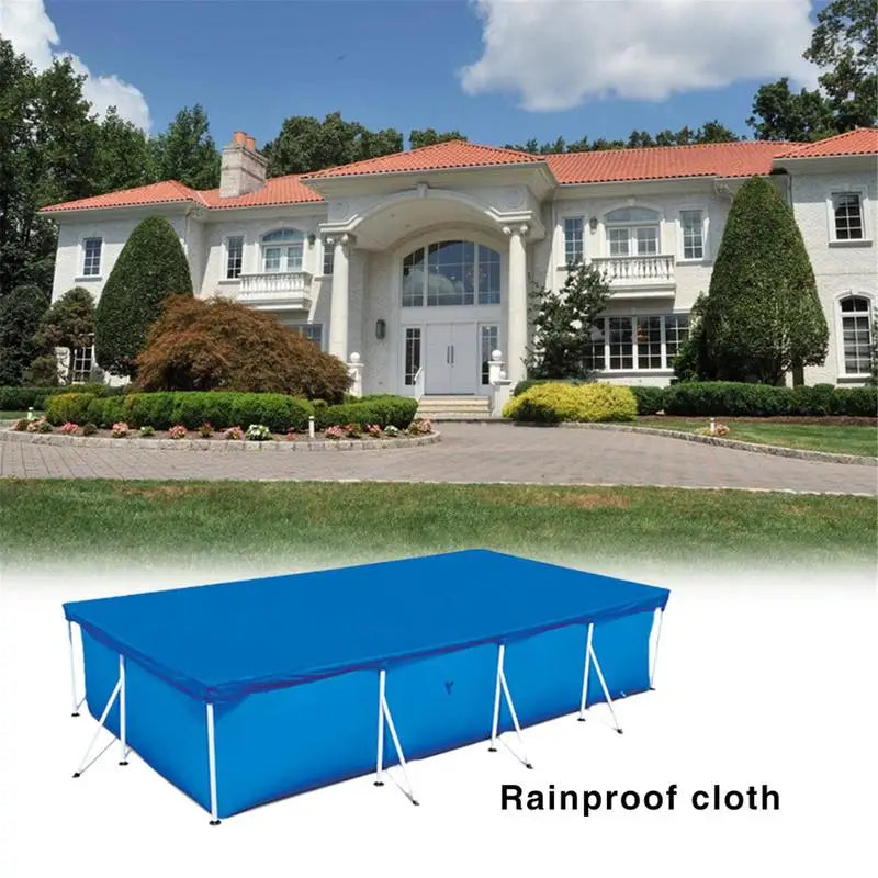 Swimming Pool Cover Rectangular Solar Summer Waterproof Pool Tub Dust Outdoor PE Bubble Film Blanket Accessory Pool Cover Drop