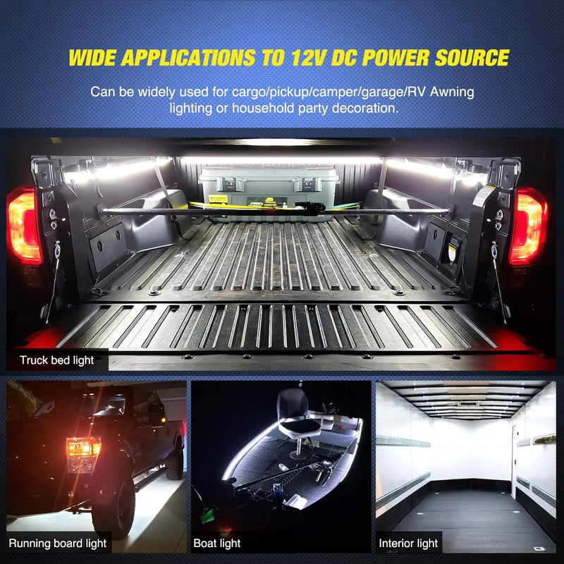 NLpearl LED Car Lights Strip Truck Cargo Running Light Flexible Reverse Rear Taillight Running For GMC Sierra Car Accessories