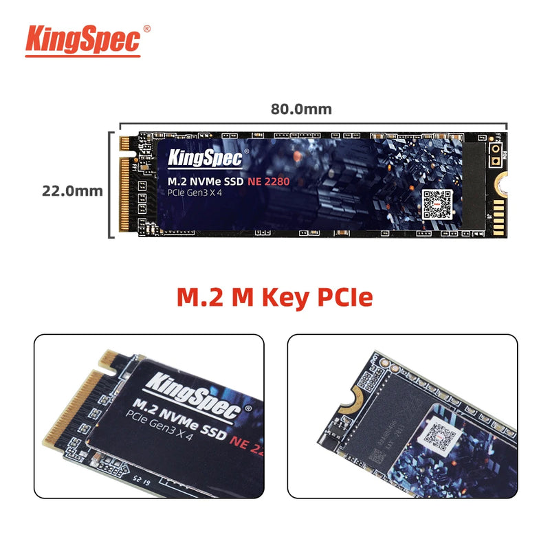 KingSpec M2 SSD 128GB 1TB M.2 ssd 256GB 512GB PCIe NVMe SSD 2280 SSD 2242 hdd For Laptop Desktop Internal Hard Drive MSI