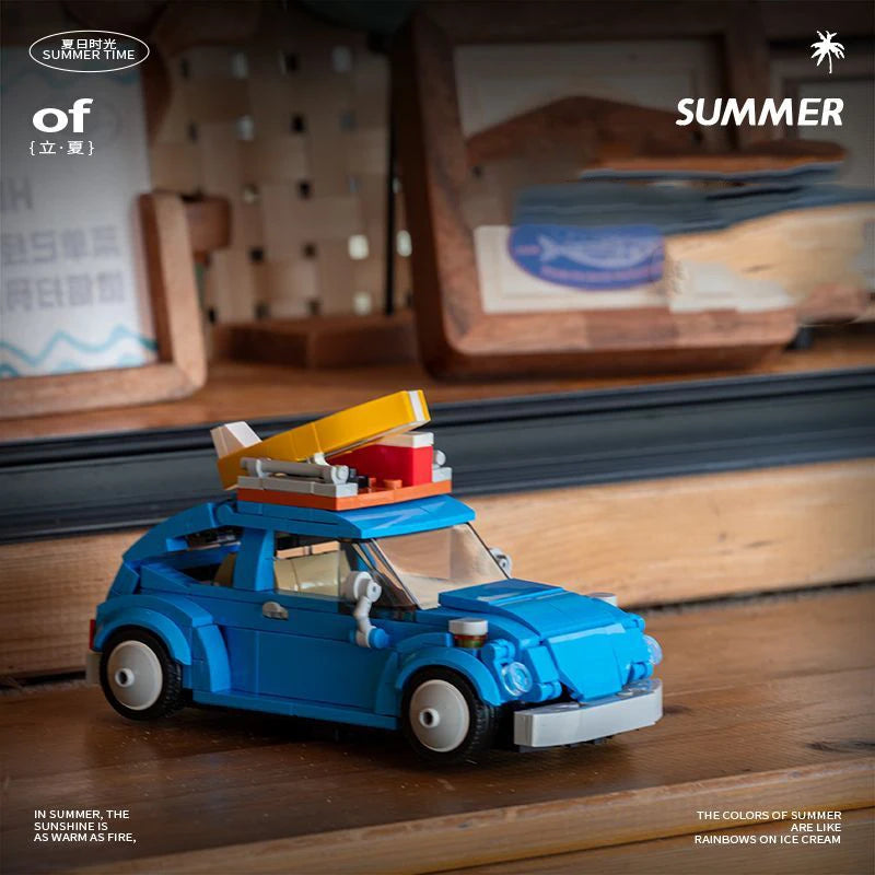 NEW IN Creative Model Classic Beetle Car Decoration Building Blocks Bricks Moc Kit Set City car DIY Toys For Boys Gifts with box