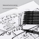 Pigment Liner Micron Pen set Manga markers Needle Pen Art Brush Hand-painted Hook Line Pens Sketch Fineliner Drawing Stationery