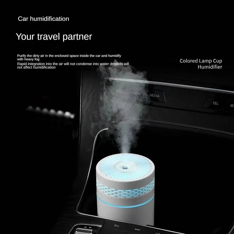 Car Humidifier Mini Seven-Color Aroma Humidifier Car Air Purifier Small Atomizer Household Bedroom Water Supply