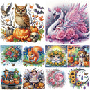 5D DIY Partial Special Shaped Drill Diamond Painting Kit Animal Halloween Decoration Christmas DIY Painting Decor 30/40X40/30CM