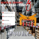 Pallet Puller Clamp Stone Carrying Pliers Lifter Sling Ring Stone Clamp 280kg Jaw Opening 6-24cm