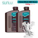 SUNLU 2KG Water Washable / Water Washable ABS Resin Resin 1000G/Bottle 405nm Rapid UV-Curing Photopolymer Resin For LCD 3D Print