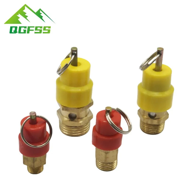 1PCS 1/4'' 3/8" 1/2" BSP 1/3/4/5/6/7/8/10/12KG Air Compressor Safety Relief Valve Pressure Release Regulator For Pressure Piping