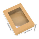 6Pcs Black/White Kraft Paper DIY Gift Box With Window Wedding Birthday Party Decoration Cake Packaging Box Event Party Gift Case