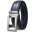 Cow Leather Men Belt 2024 New Automatic Genuine Leather Belts For Men Casual Brand Men's Belt Cowskin Strap Blue Brown B337