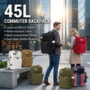 The Rucksack Field | 45L Tactical MOLLE Backpack with Air-Cushion Harness