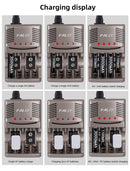 PALO 6F22 9V Ni-MH Rechargeable Battery 9 V 300mAh Batteries 9 voltage low self-discharged 9 volt battery with Smart Charger