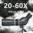 20-60x 60 zoom 45 ° oblique bird-watching mirror HD Green film high-power low-light night vision telescope