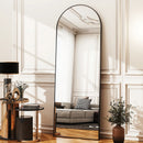 59x16 64x21 71x26 Black Arched Full-Length Mirror Free Standing Full Body Floor Mirror for Home Decor And Styling