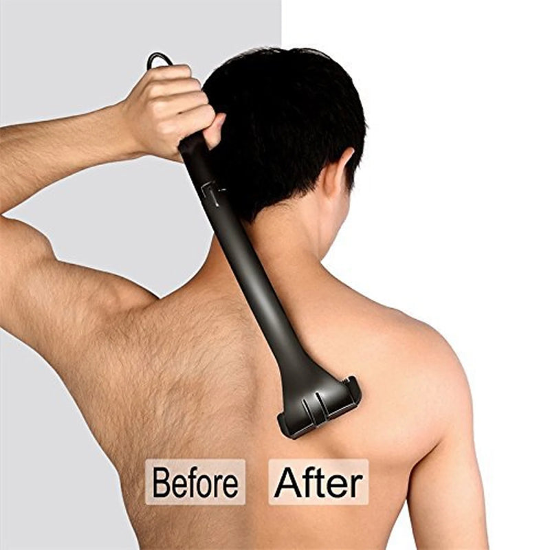 Back Cleaning Trimmer Manual Back Hair Trimmer Back Trimmer Long Handle Foldable Comfy Back Cleaning Manual Back Trimmer for Men