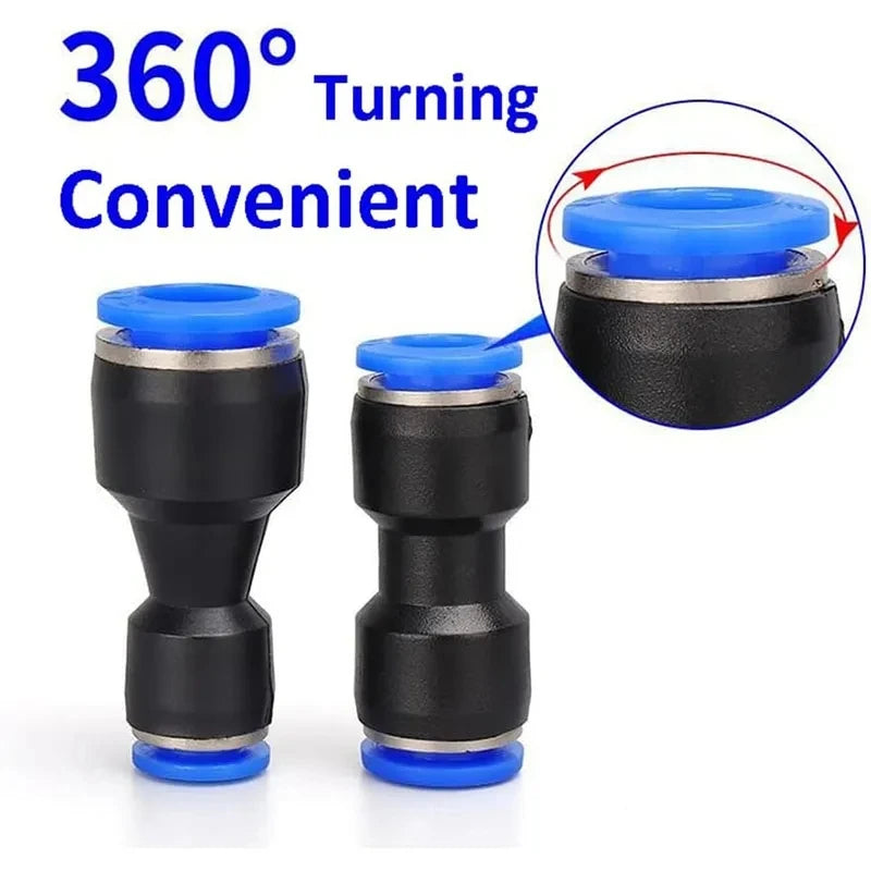 20/100pcs Pneumatic Fittings Plastic Connector PU 4mm 6mm 8mm 10mm For Air water Hose Tube Push in Straight Gas Quick Connection