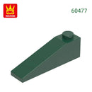 Wange 92Pcs/lot Slope 18°4x1 Roof Block Moc Color Accessories Compatible with 60477 Brick DIY Children's Toy Assembly Parts