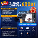 THINKCAR THINKSCAN 689BT CANFD DOIP Bi-directional ECU Coding Professional Car Diagnostic Tool 34 Reset Full System Obd2 Scanner
