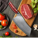 YIZEMA 7" Cleaver Knife Japanese Damascus Steel Sharp Meat Slicer Vegetable Chopper Kitchen High Quality Professional Chef Knife