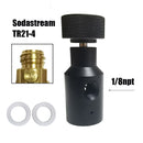 Soda Water Accessories CO2 Cylinder Tank UFA Universal Fill Adapter Quick Charging  HPA Adapter On/Off With Vent Bleed Valve