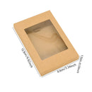 6Pcs Black/White Kraft Paper DIY Gift Box With Window Wedding Birthday Party Decoration Cake Packaging Box Event Party Gift Case