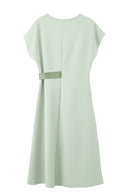 AMII Minimalist Summer Casual Dress for Women 2025 Solid Round Neck Sleeveless Dresses Lady Fashion Slim Straight Skirt 12512031