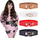 Womens Belt Elastic Stretch Cinch Waistband Lady Cummerband Wide Skinny Soft Around Waist Band 7.5cm Wide Simple Femme Dress