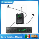 PTM-10 In Ear Monitor Wireless System UHF Stereo Audio Transmitter and Bodypack Receiver 900MHz/500MHz Metal Phenyx pro