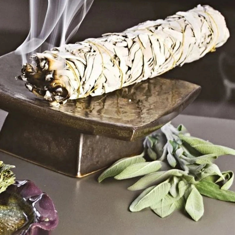 40-1PC Natural White Sage Bundle Smudge Sticks California Pure Leaf for Spiritual Home Cleaning Sage Incense Sticks Purification