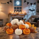 Halloween Artificial Pumpkin Ornaments Halloween Party Thanksgiving Dinner Table Decoration Autumn Fall Home DIY Craft Wreath